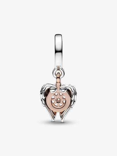Celestial Compass Angel Wings Dangle Charm
