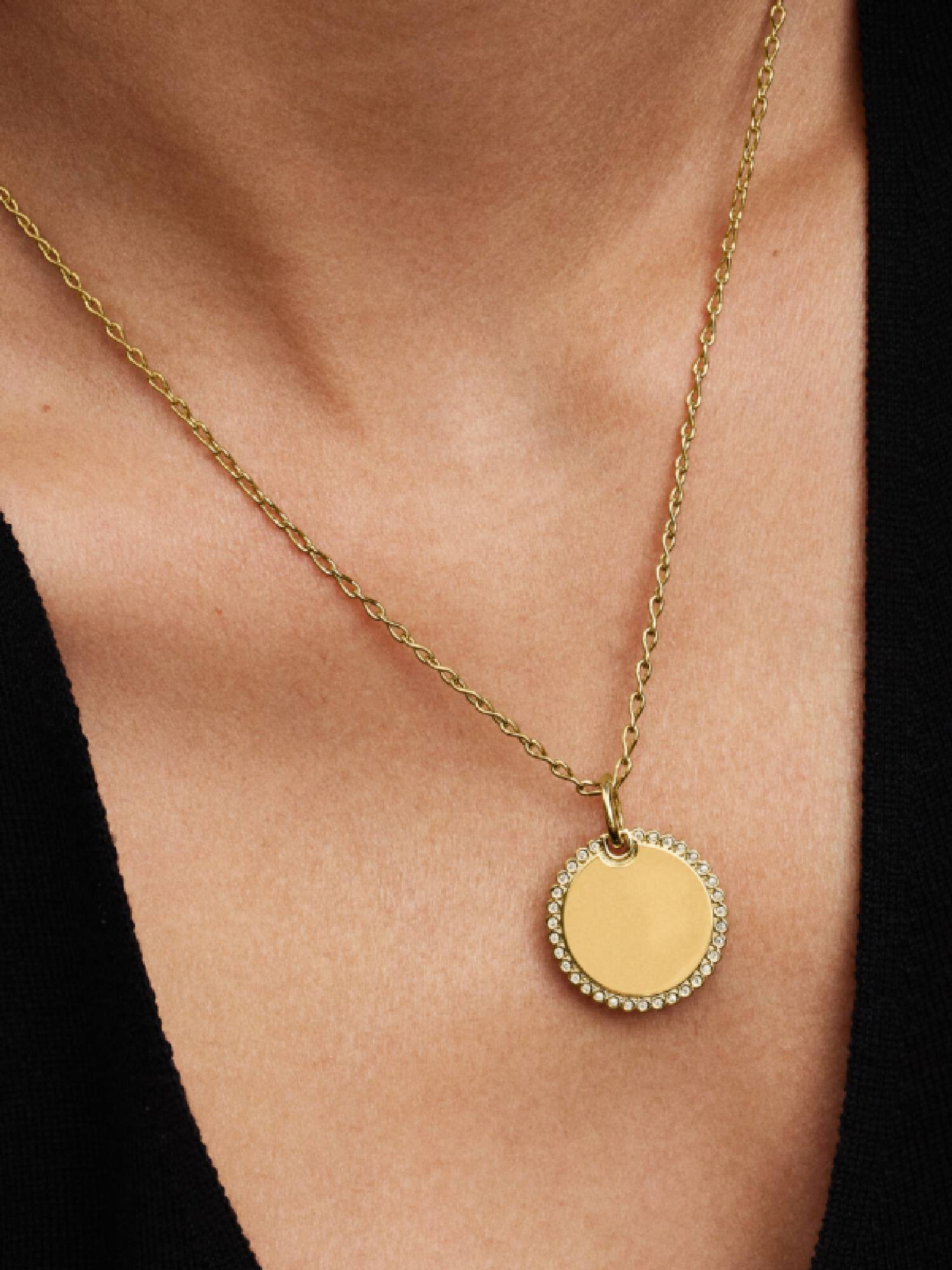 Engravable Round Tag Pendant