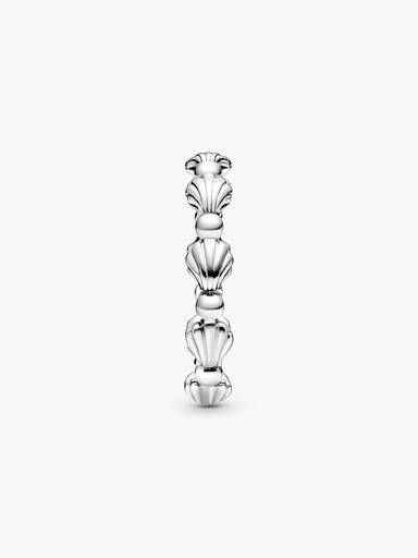Beaded Seashell Band Ring