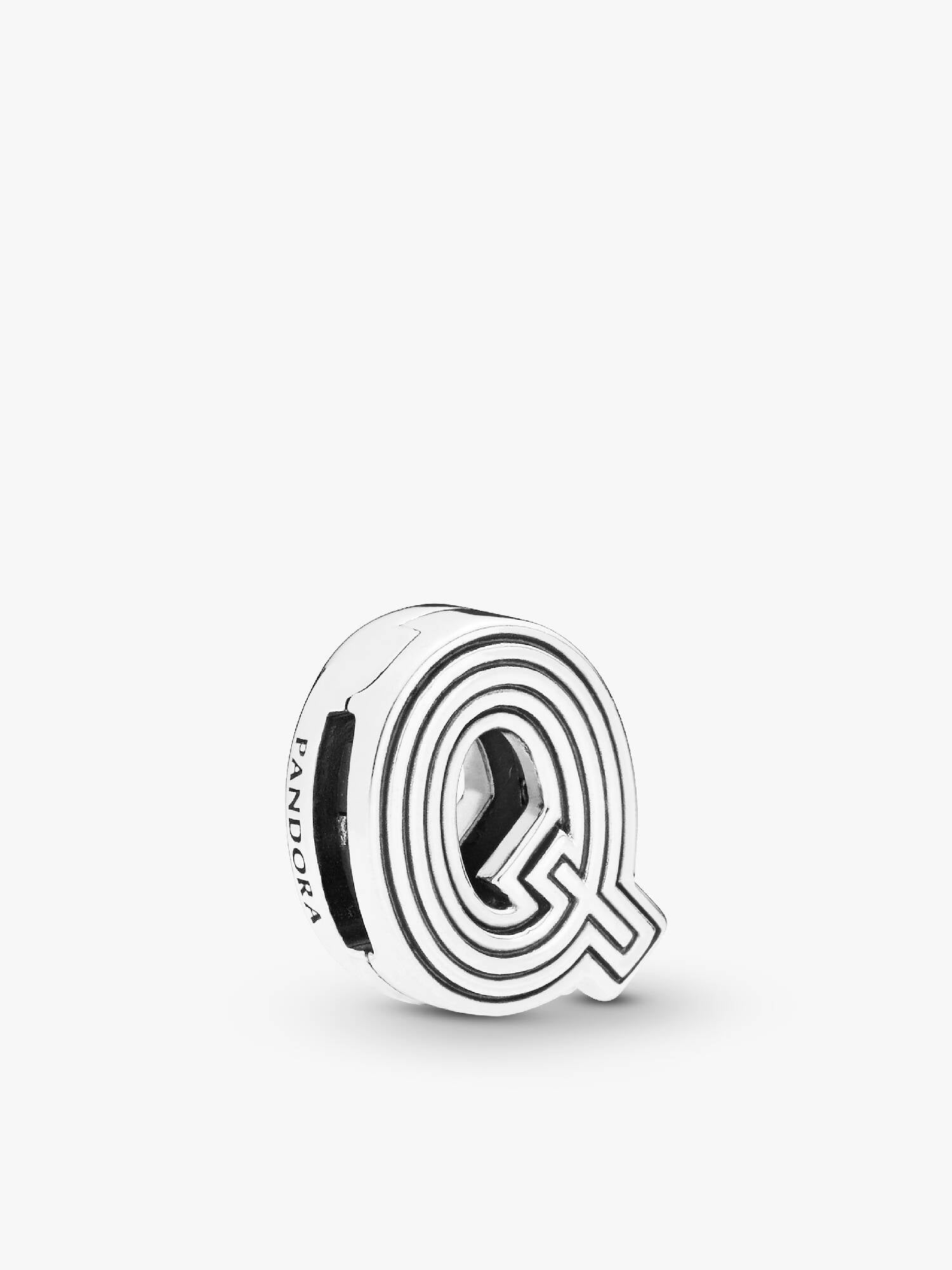 Pandora Reflexions letter Q silver clip charm