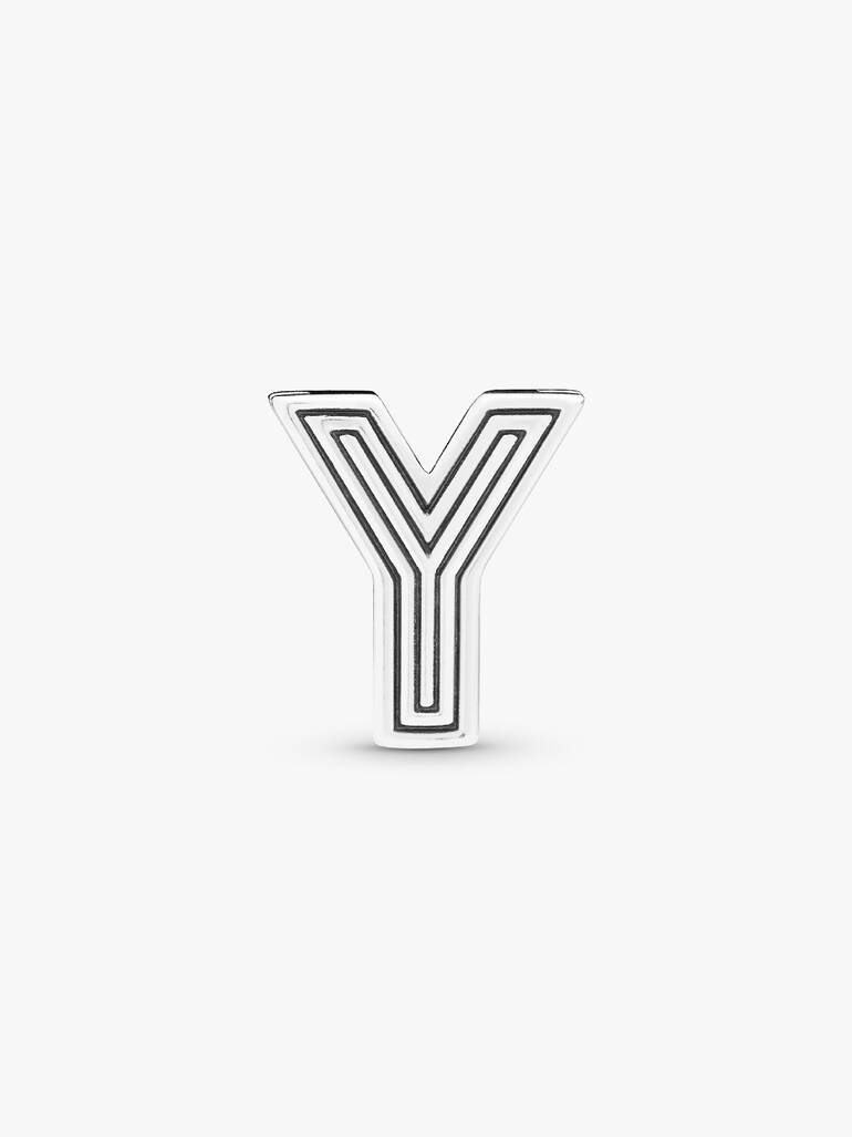 Pandora Reflexions letter Y silver clip charm