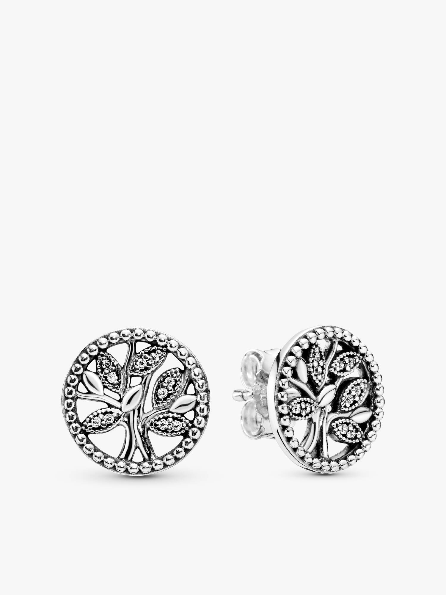 Sparkling Family Tree Stud Earrings