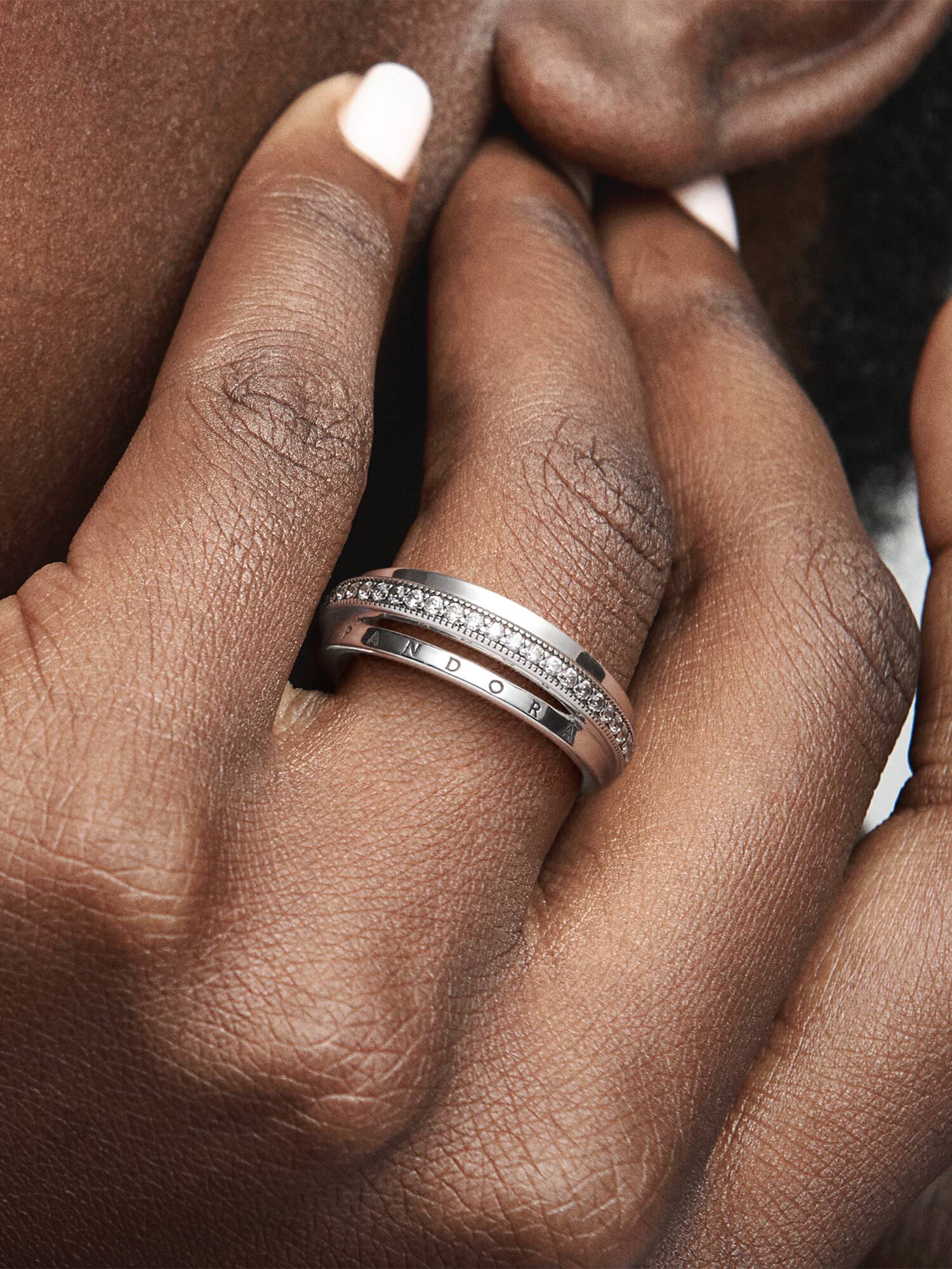 Triple Band Pavé Ring