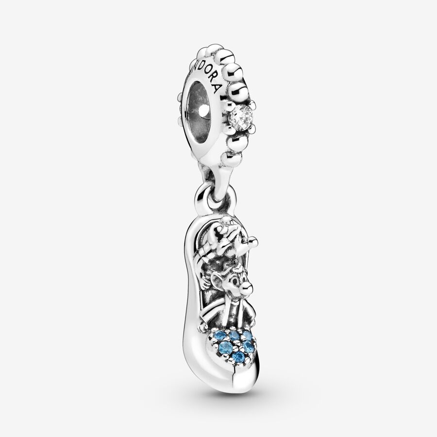 Disney Cinderella Glass Slipper & Mice Dangle Charm image number 0