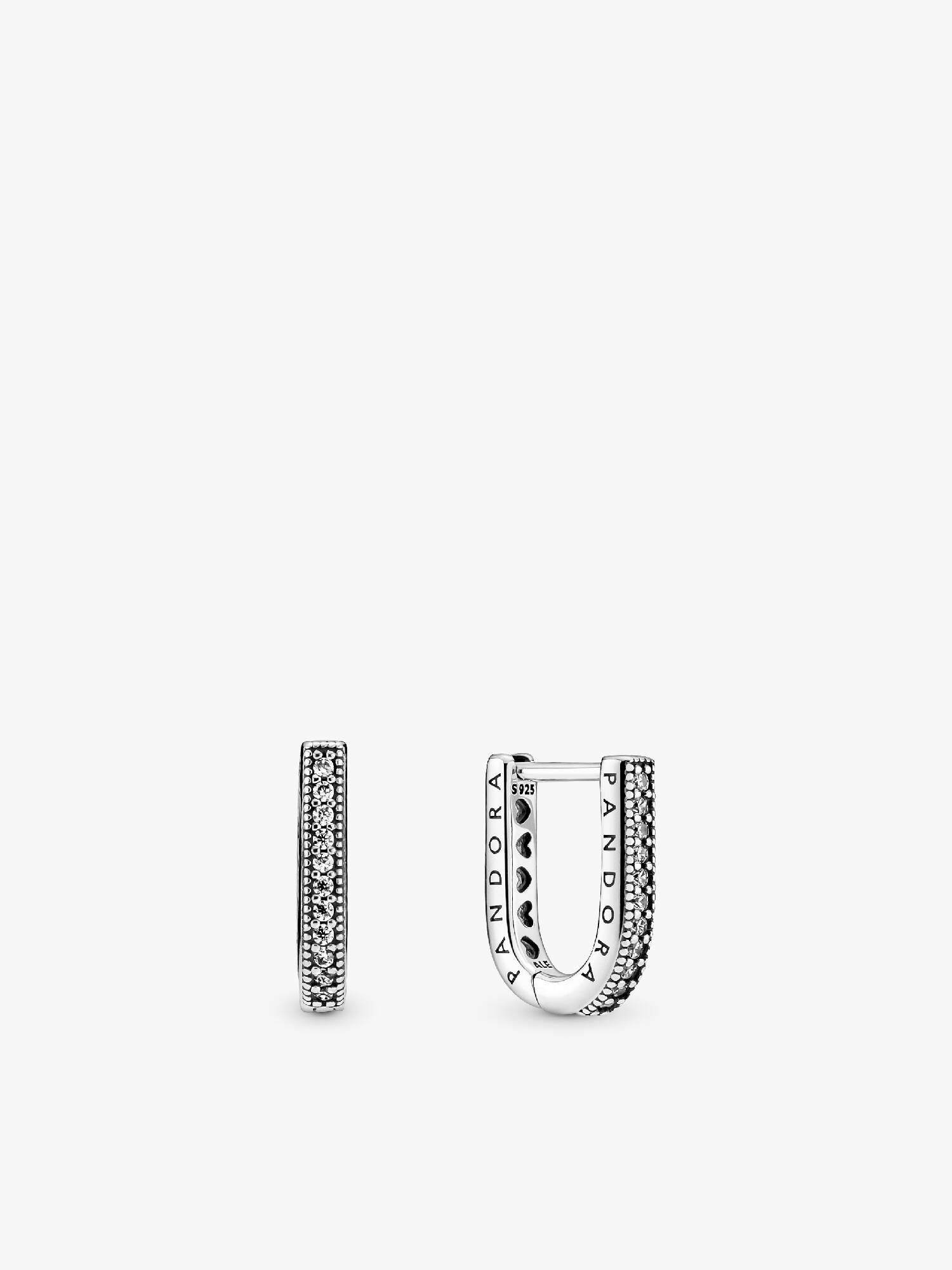 U-shaped Hoop Earrings