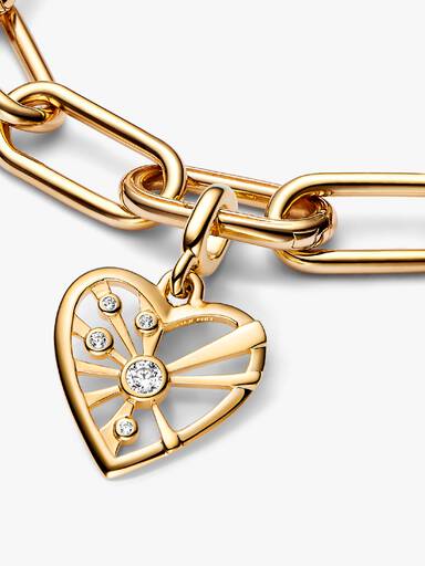 Heart & Rays Medallion Charm