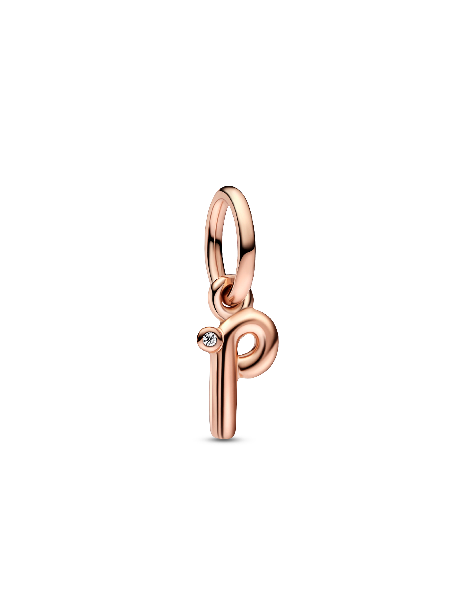 Letter p Script Alphabet Dangle Charm