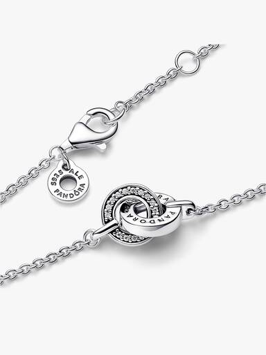 Pandora Signature Intertwined Pavé Chain Bracelet