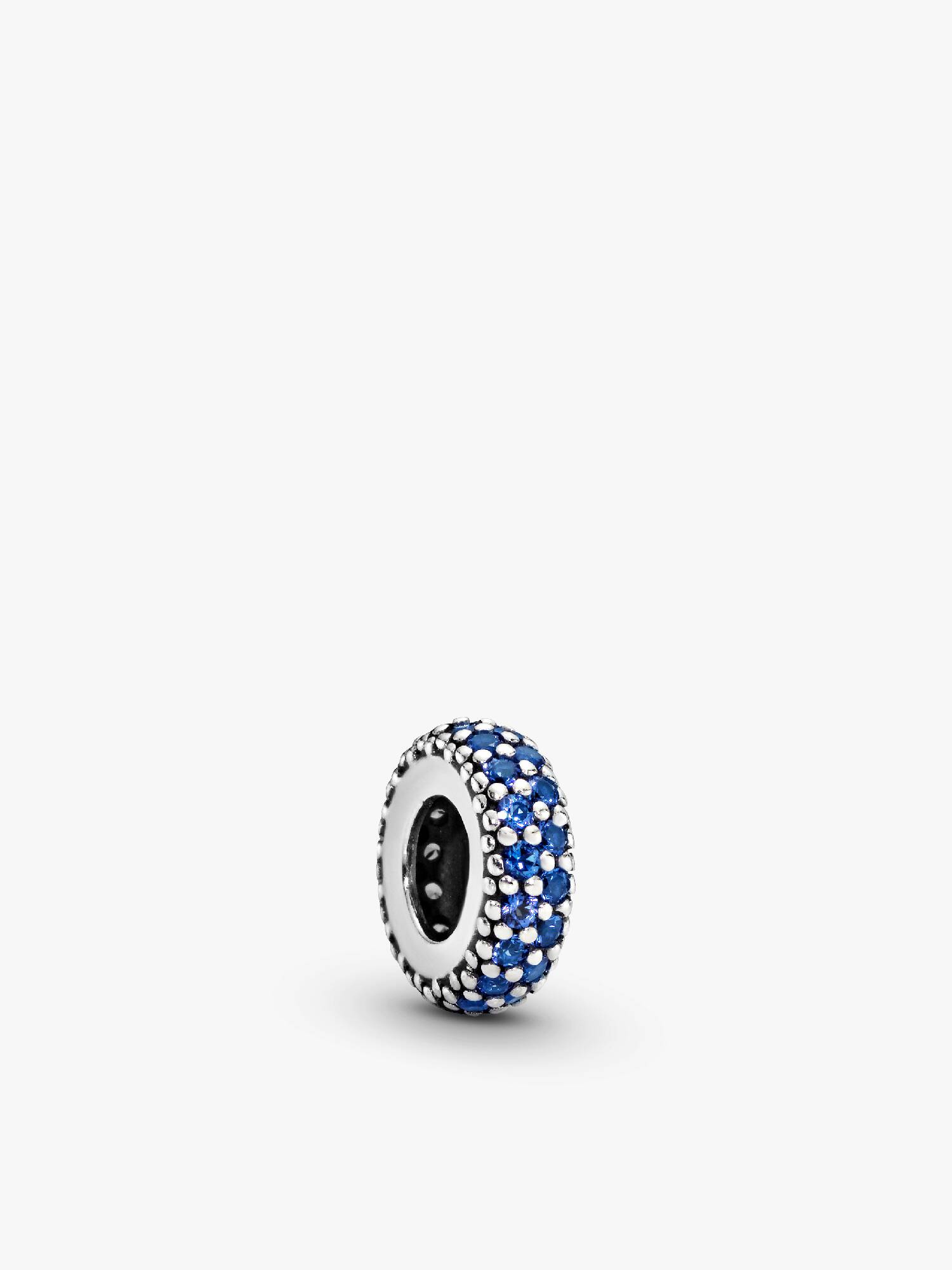 Blue Sparkle Spacer Charm