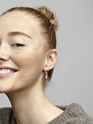 Acorn & Leaf Hoop Earrings
