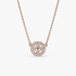 14k Rose gold-plated collier with clear cubic zirconia 14k Rose gold-plated collier with clear cubic zirconia