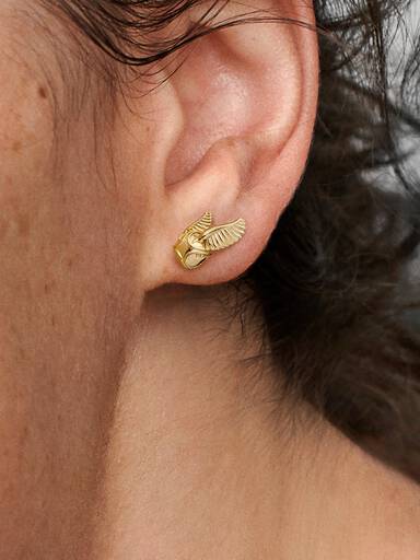 Harry Potter, Golden Snitch Stud Earrings