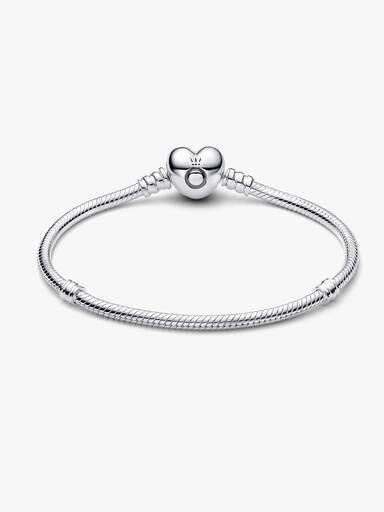 Heart & Snake Chain Bracelet