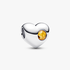 Engravable Honey Stone Heart Charm Engravable Honey Stone Heart Charm