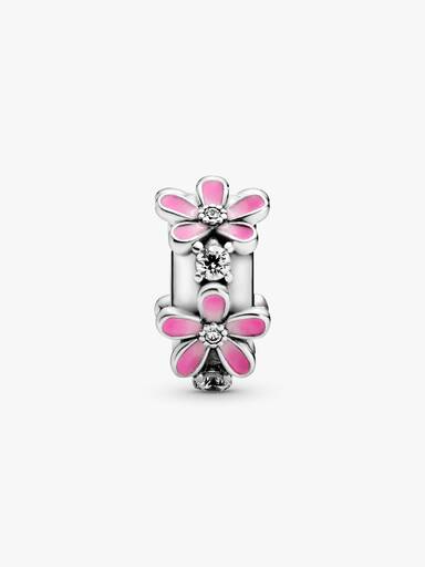 Pink Daisy Flower Clip Charm