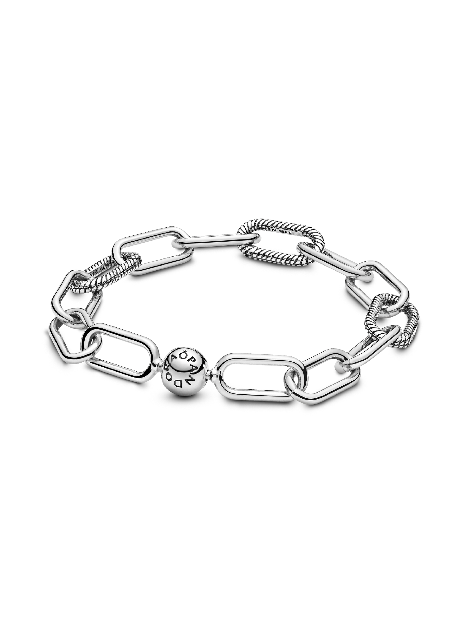 Pandora ME Round Clasp Medium-Link Chain Bracelet | Sterling