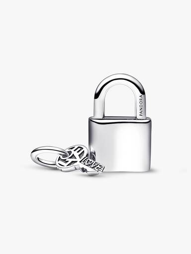 Padlock and Key Dangle Charm