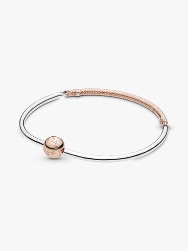 Pandora Rose and silver bangle