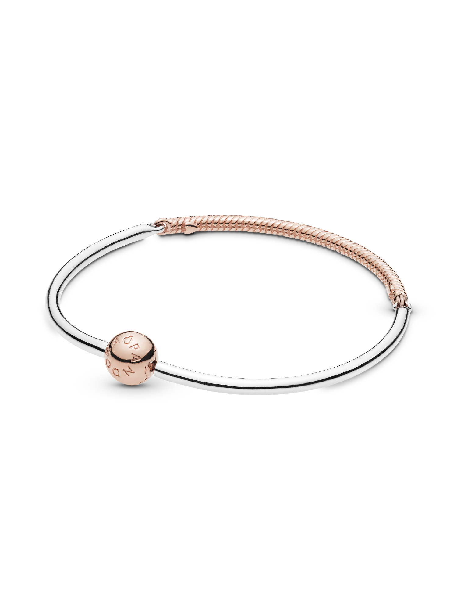 Pandora Rose and silver bangle