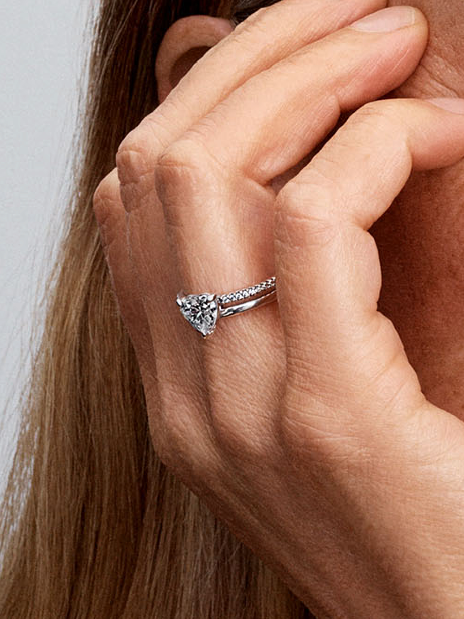 Double Band Heart Ring | Sterling silver | Pandora ZA