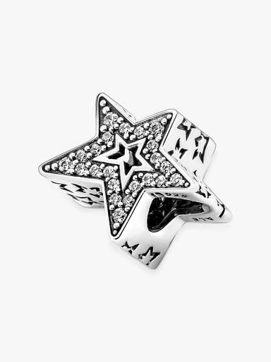Sparkling Asymmetric Star Charm