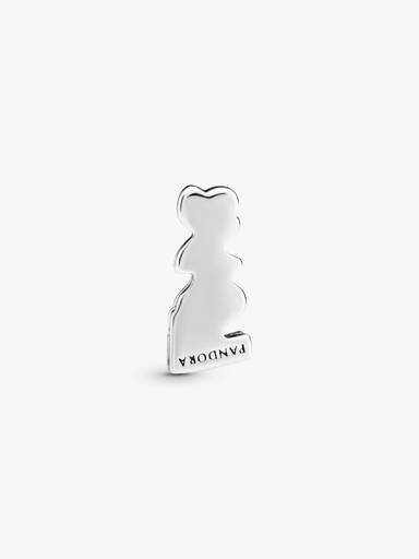 PANDORA Reflexions love script silver clip charm