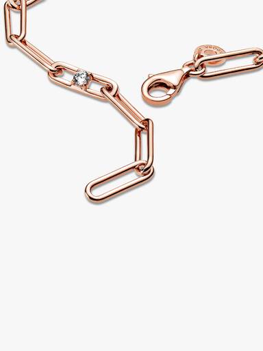 Link Chain & Stones Bracelet