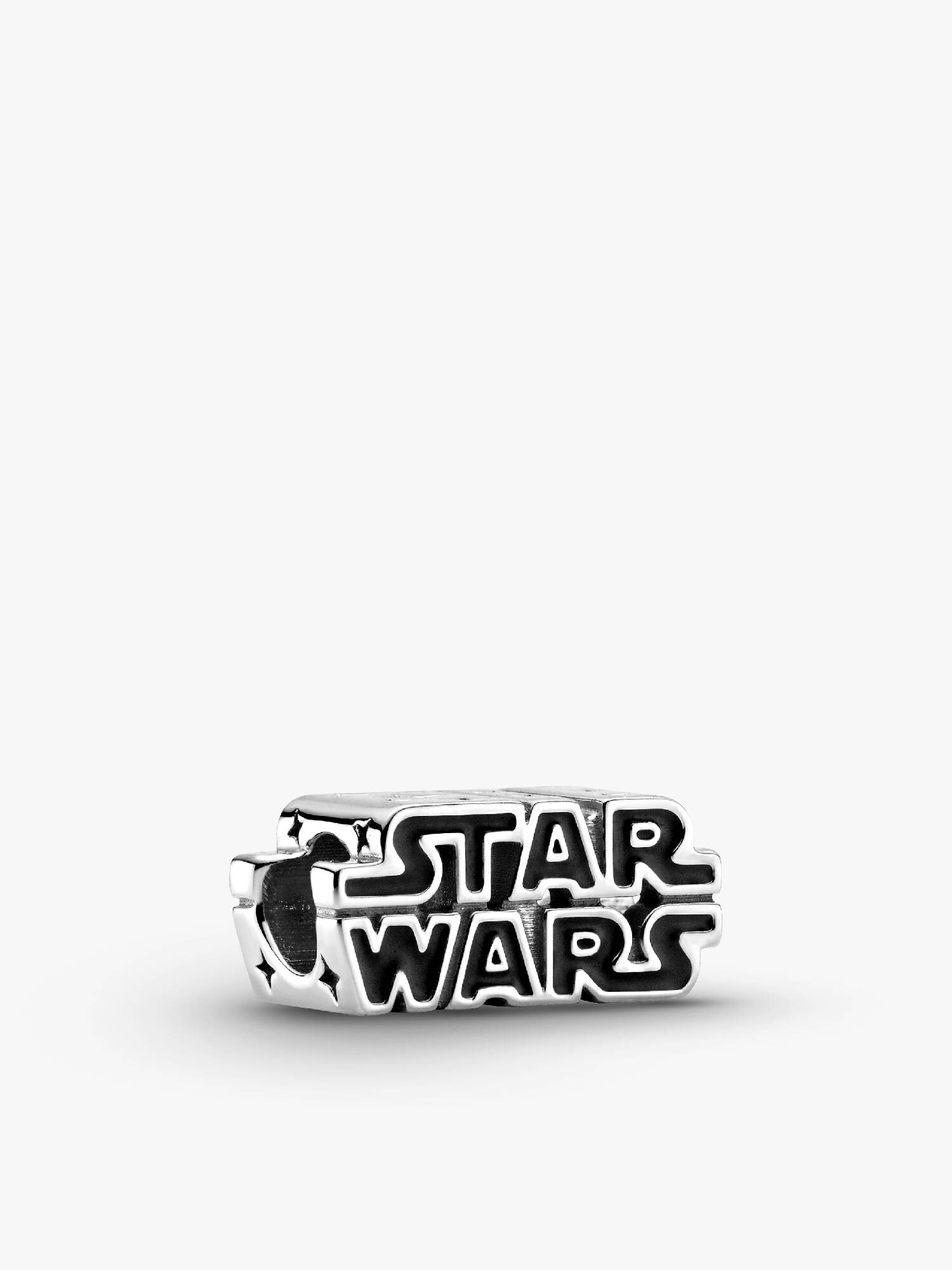 Star Wars Silver 3D Logo Charm