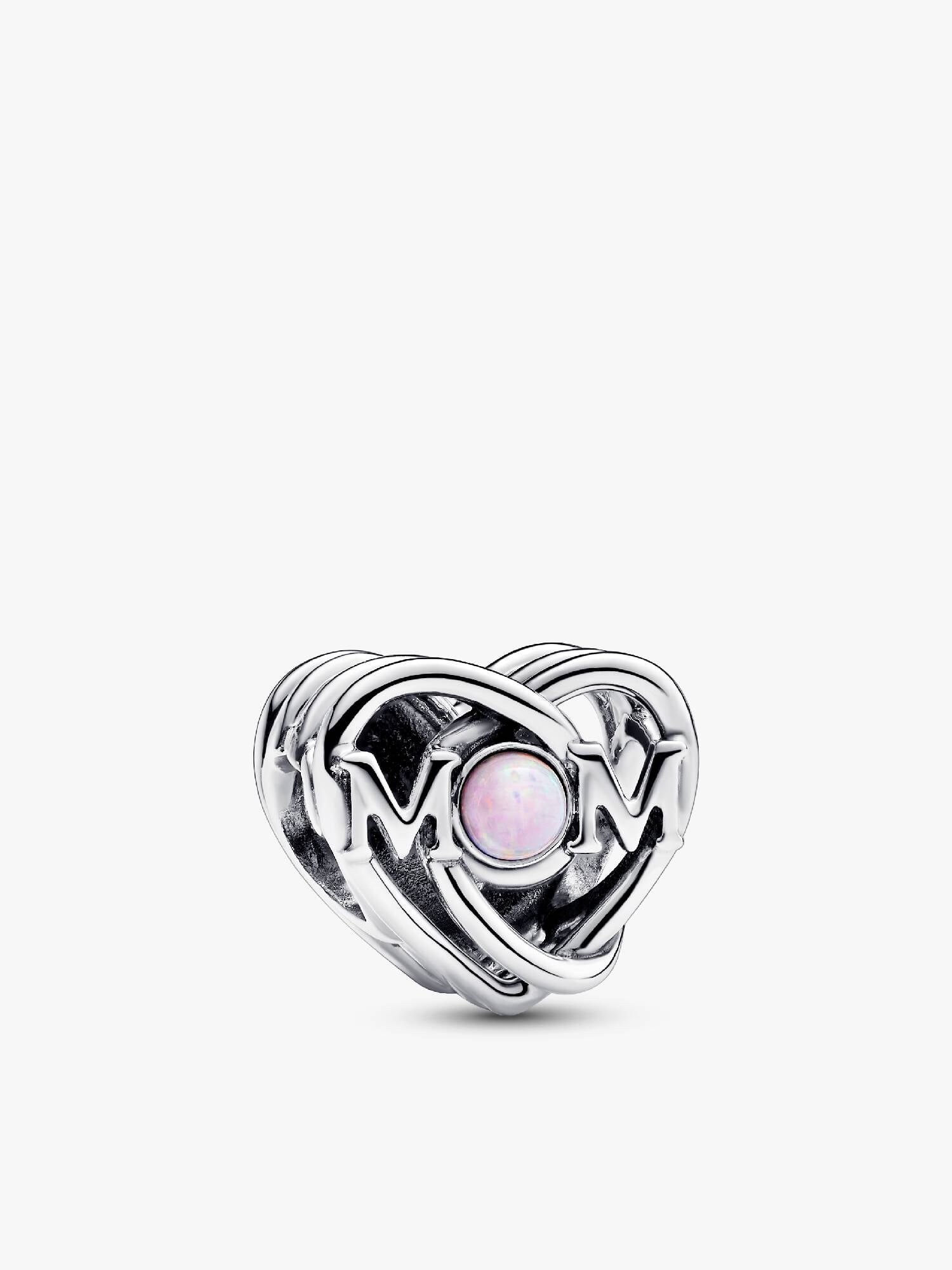 Openwork Mum & Heart Charm