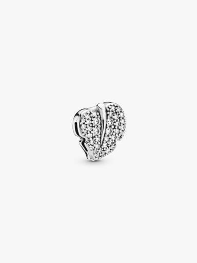 Sparkling Leaf Clip Charm