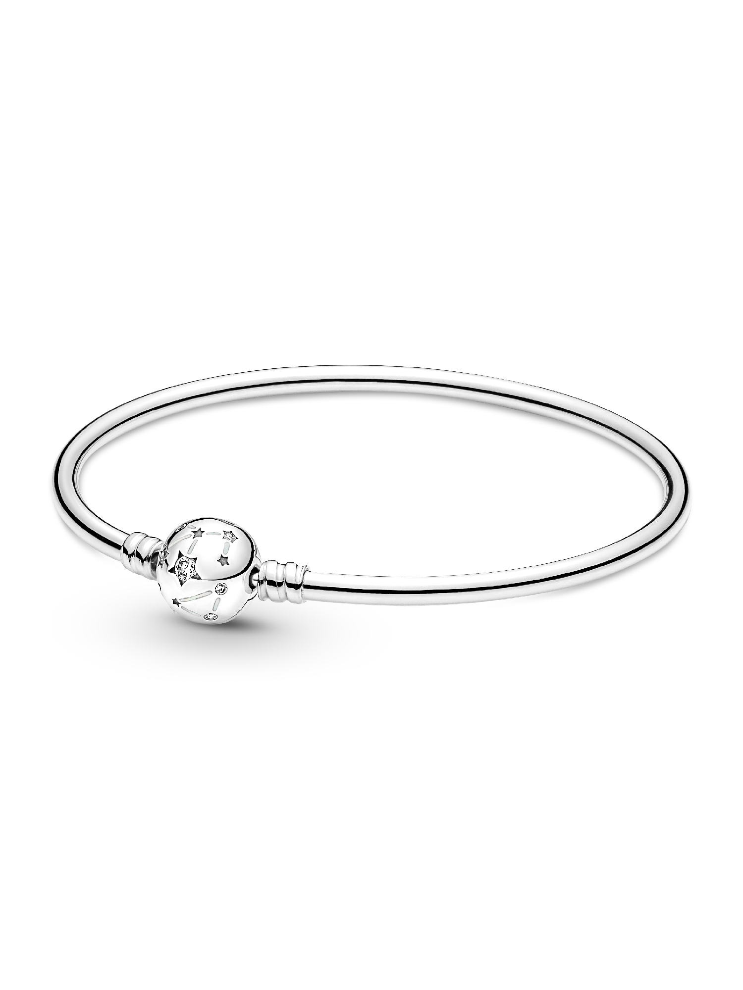アクセサリー HRM Sterling Silver Bangle Pandora Moments Stars & Galaxy Bangle | Sterling silver | Pandora ZA